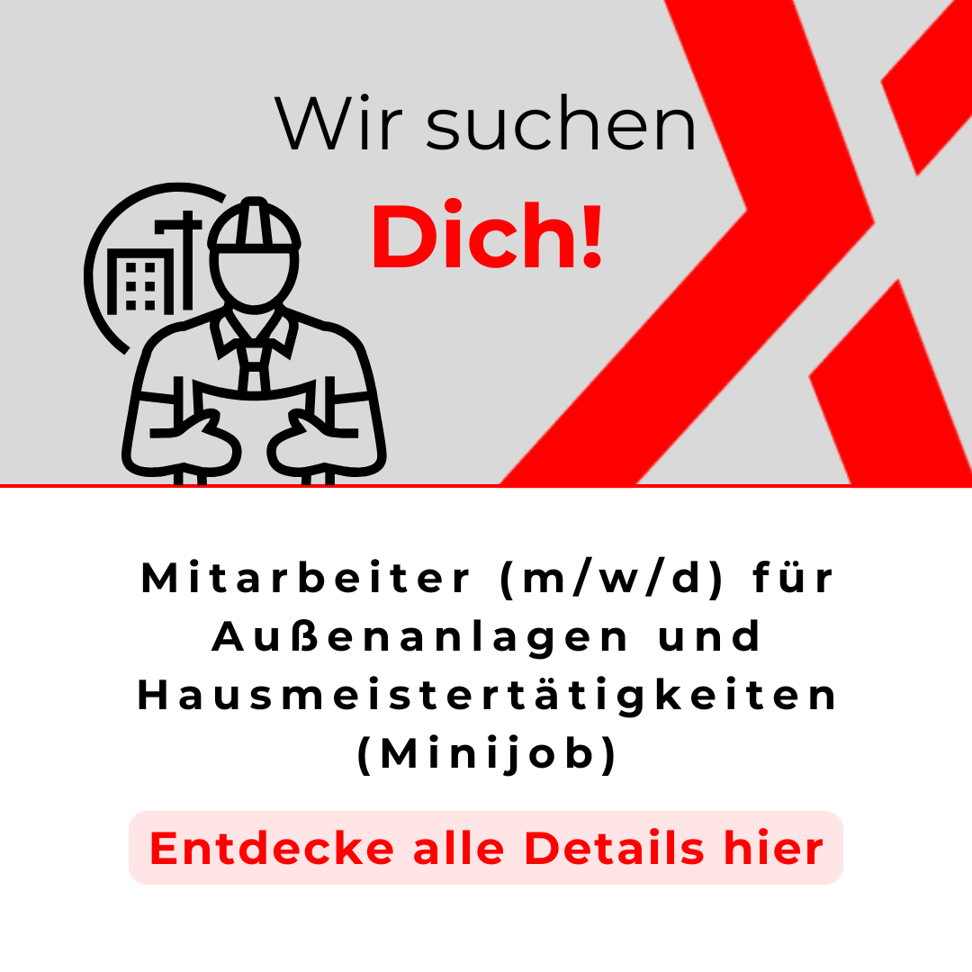 Mitarbeiter (mwd) Außenanlagen und Hausmeistertätigkeiten 1